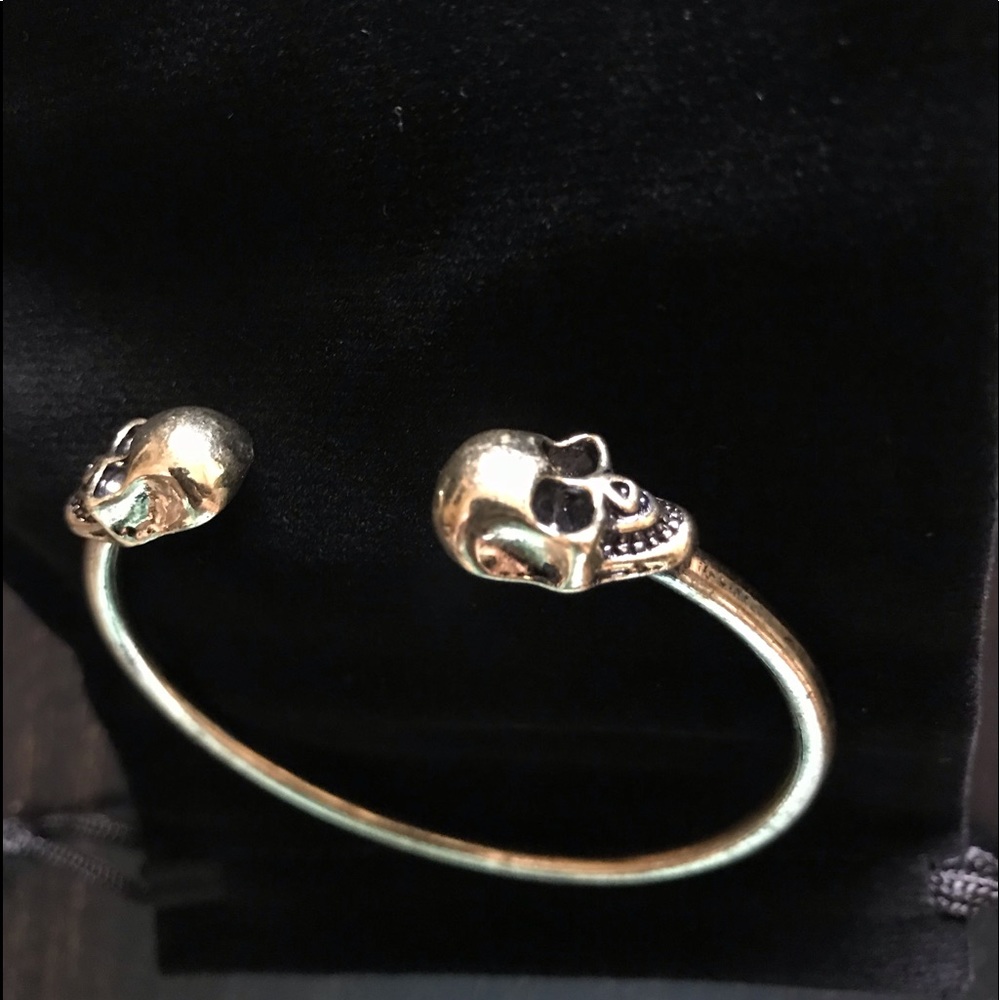 NEW Skull Bangle Bracelet Vintage
